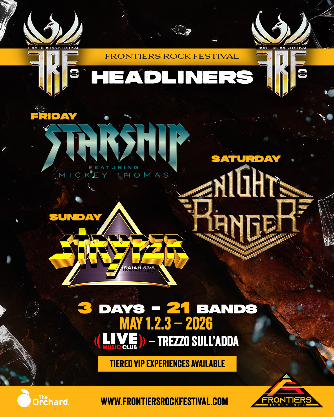 Frontiers Rock Festival VIII - 01, 02, 03 May 2026
