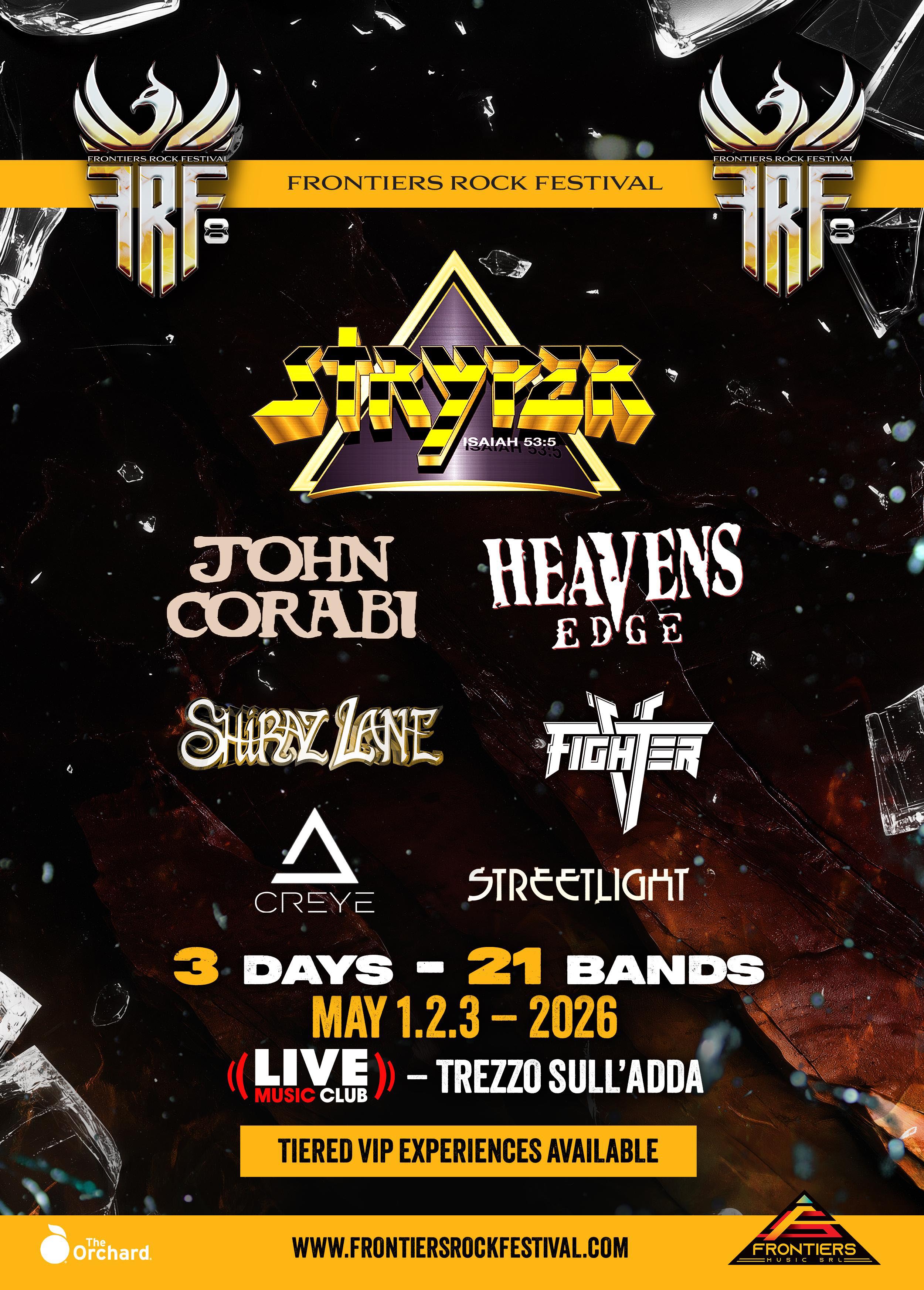 Frontiers Rock Festival VIII - 01, 02, 03 May 2026